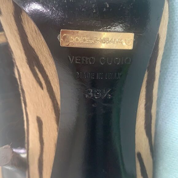 Dolce & Gabbana animal print pony pumps - Picture 9 of 10